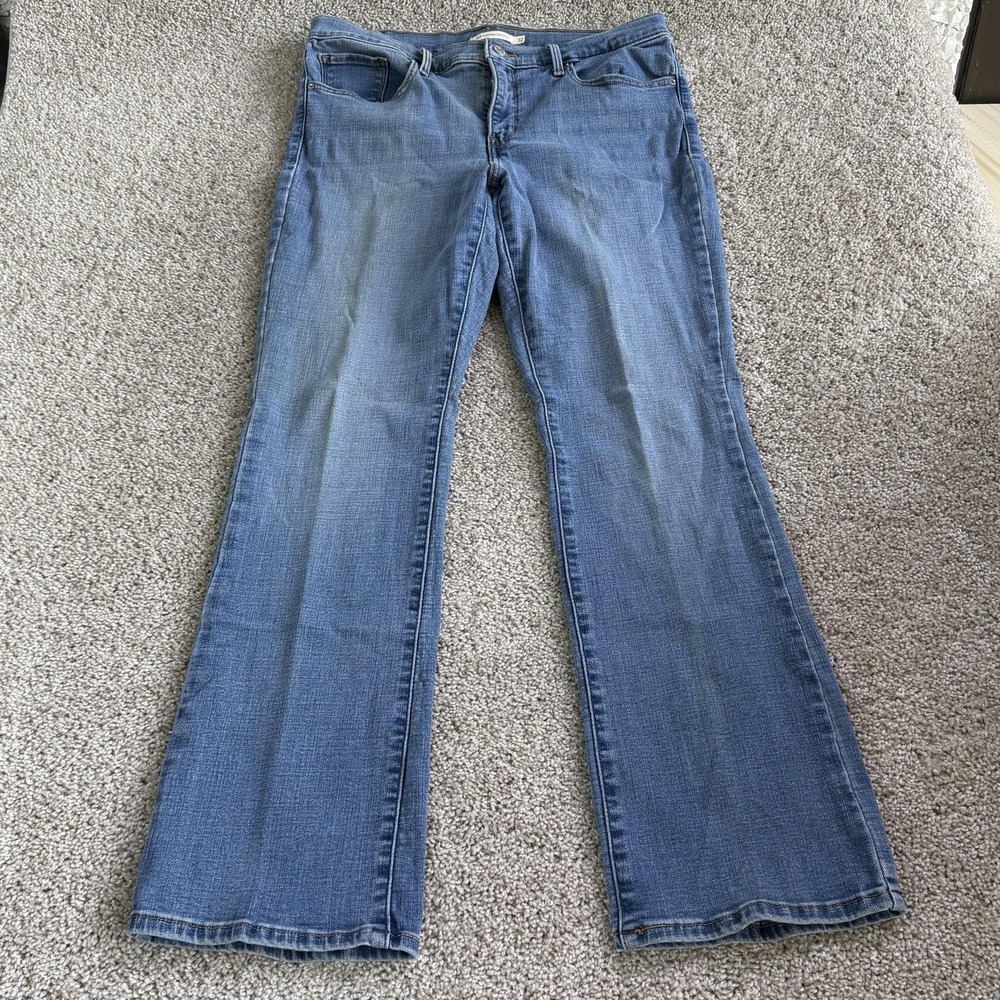 Levi's 315 Shaping Bootcut Jeans Womens 32 Med Wash Blue Classic Denim
